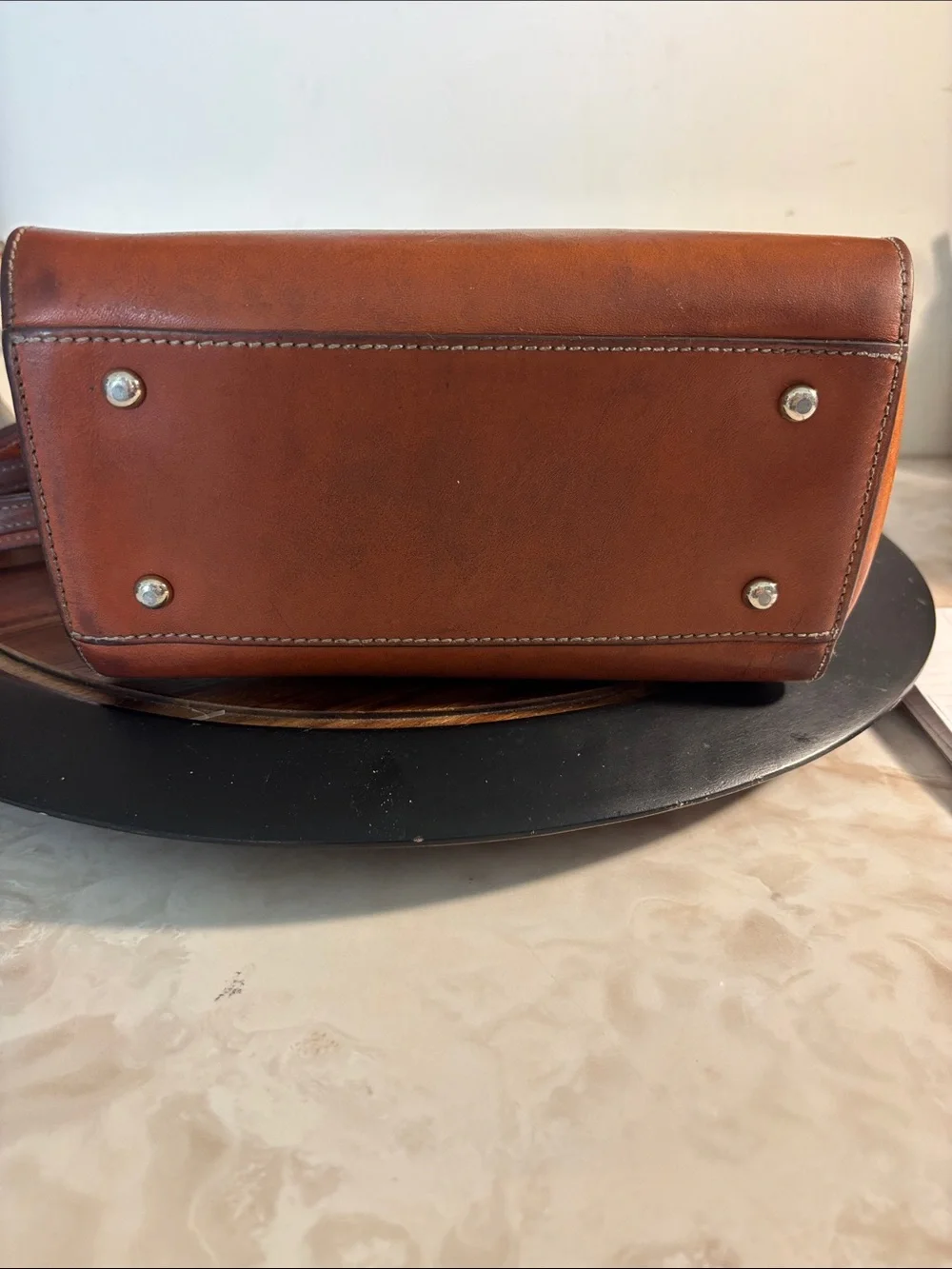 Dooney & Bourke Alto Collection mini tassel crossbody in Vacchetta Leather - Picture 4 of 8